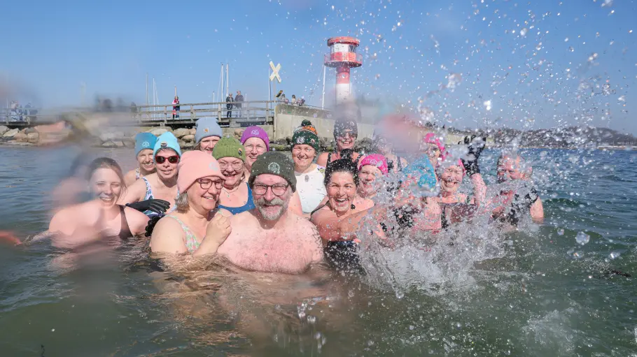 Bei 4,1 Grad in die Ostsee